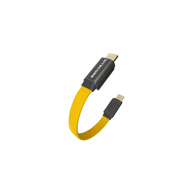 Магнитный кабель NiteCore NLink10 USB-C (Желтый, 7см, PD/QC до 60Вт)